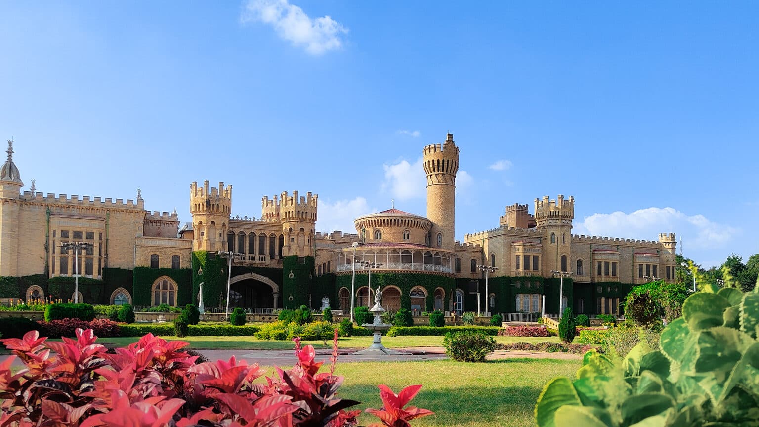 Bangalore Palace exterior, a heritage landmark on a private city tour