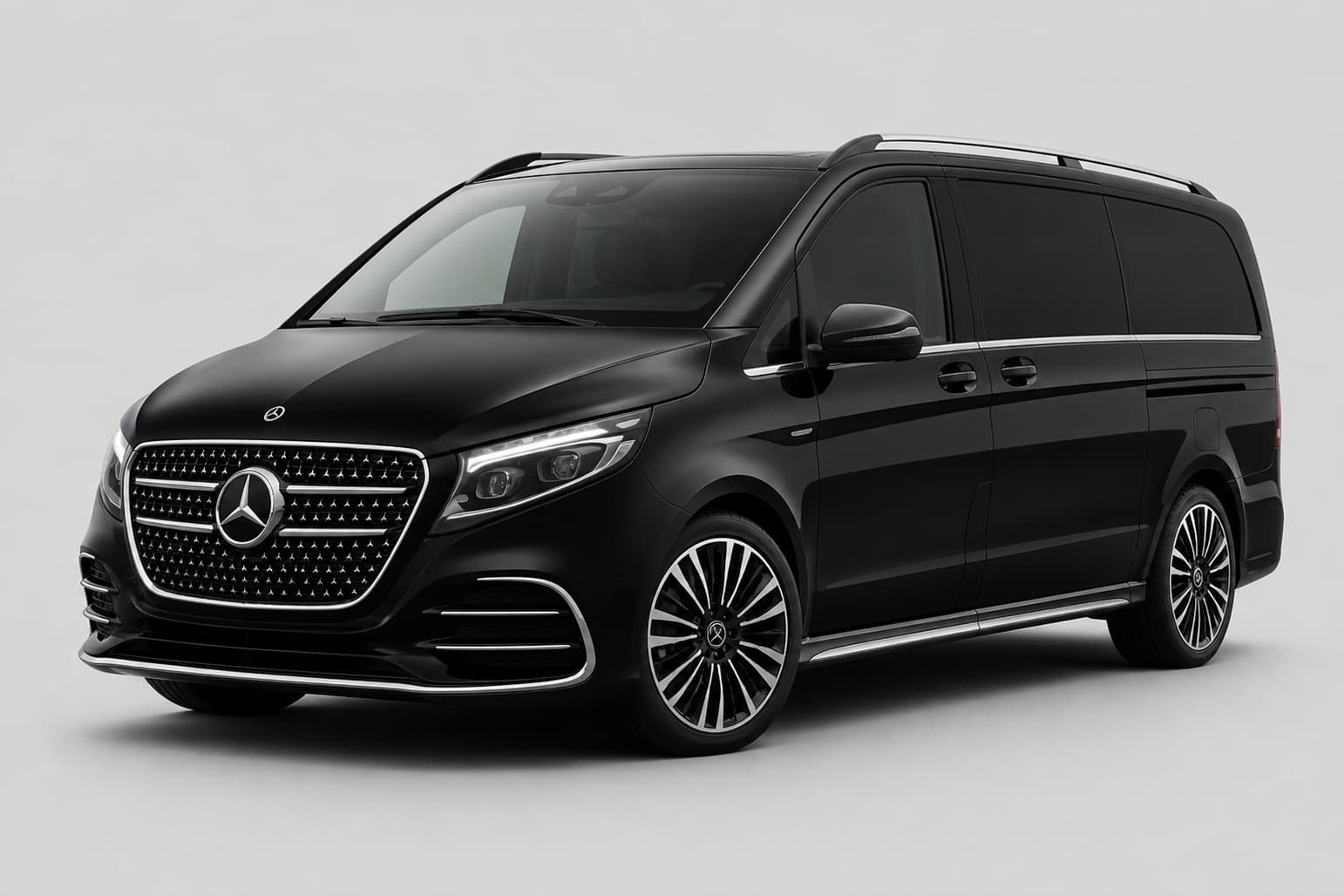 Mercedes-Benz V Class chauffeur-driven car rental in Delhi. Arista fleet
